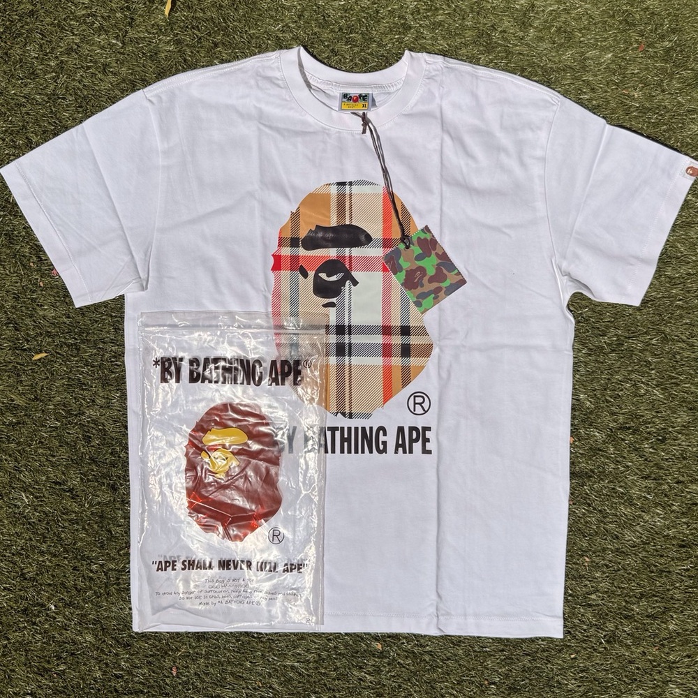 Bape Designer White Tee shirt